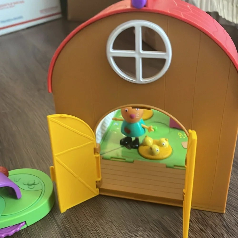 PEPPA PIG PETTING FARM PRESCHOOL PLAY SET CHILDREN TOY